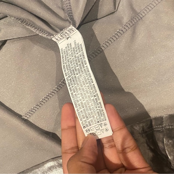 FOREVER21 VELVET SILVER DRESS - Picture 6 of 10